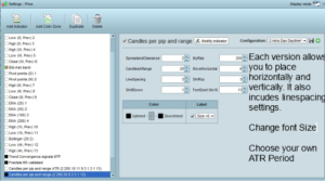 Configuration Window for risk calculator