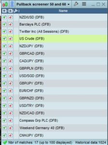 Pullback Screener picture