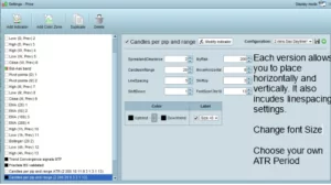 Configuration Window for risk calculator